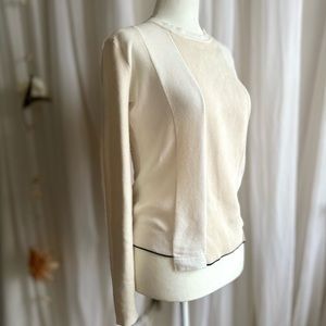 [NEW ARRIVAL] Proenza Schouler Crème Knit Top, Asymmetrical Small (S)